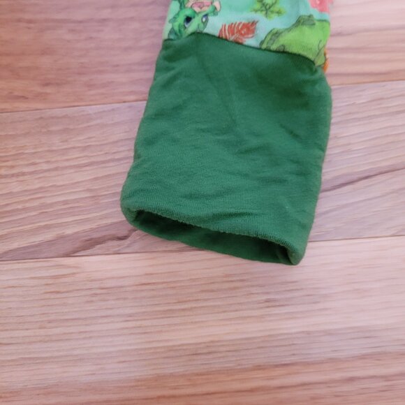 SHOWSTOPPERS DINOSAUR ONE PIECE ZIP LONG SLEEVE BAMBOO ROMPER SIZE 4T - Picture 3 of 10